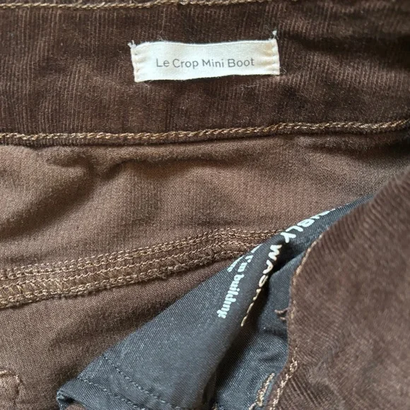 Frame Le Crop Mini Boot corduroy trousers Woman’s Size 29 - Picture 11 of 16